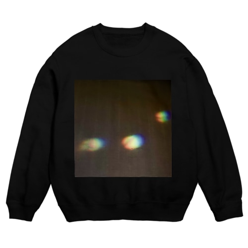 光の足跡-正方形 Crew Neck Sweatshirt