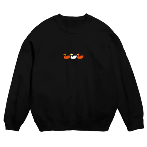 アヒルたち Crew Neck Sweatshirt