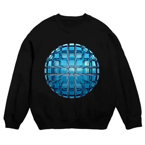 cut sphere Crew Neck Sweatshirt