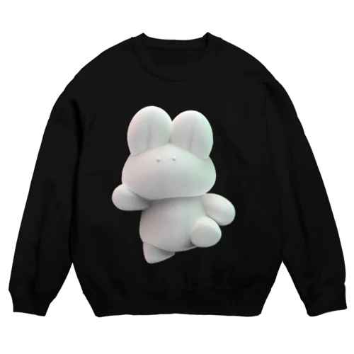 ヤッホー、もちうさだよ Crew Neck Sweatshirt