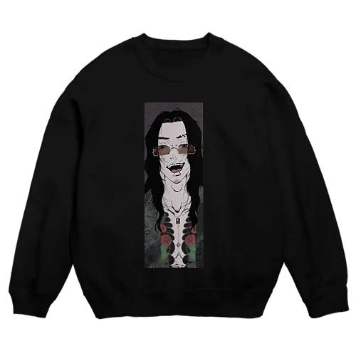 ロン毛くん Crew Neck Sweatshirt