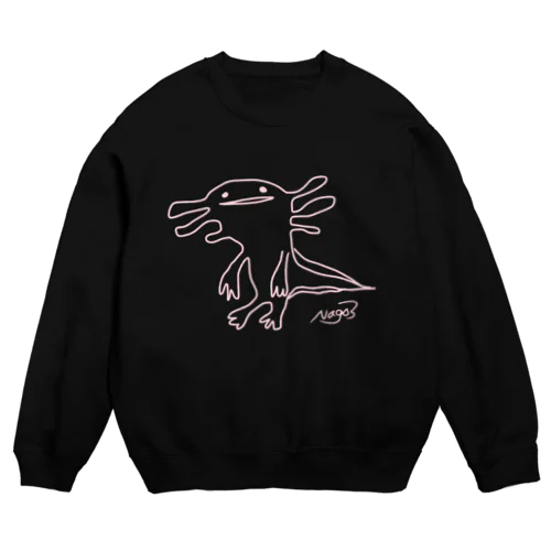 ウーパールーパーのうぱ Crew Neck Sweatshirt