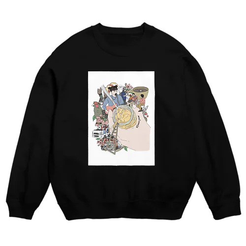 RINGO JAM Logo(square） Crew Neck Sweatshirt