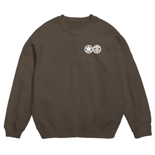 丸に橘と髙 （白抜き） Crew Neck Sweatshirt