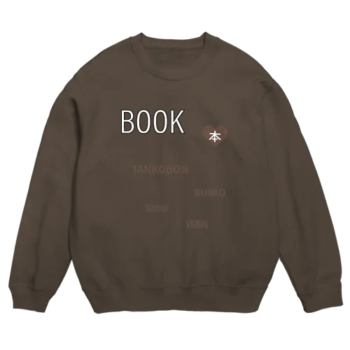 BOOKで本 Crew Neck Sweatshirt