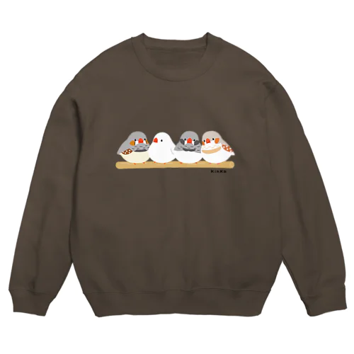 キンカチョウ Crew Neck Sweatshirt