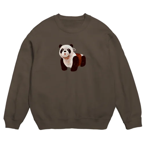 panda car Crew Neck Sweatshirt