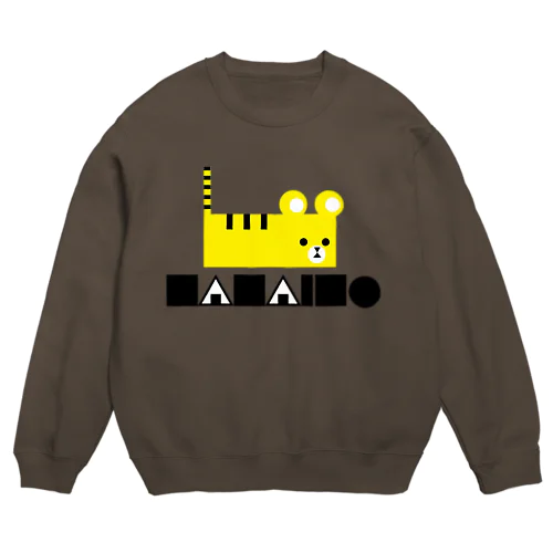 丸三角視覚　虎 Crew Neck Sweatshirt