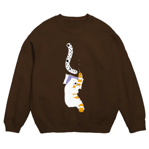 眠りシロクマ Crew Neck Sweatshirt