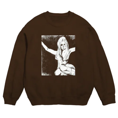 アルコールよりもイチゴのソーダ Crew Neck Sweatshirt