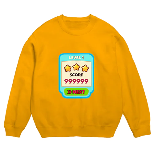 外国のパズルゲームとかのリザルト Crew Neck Sweatshirt