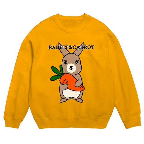 RABBIT＆CAROTTE(STAND UP) Crew Neck Sweatshirt