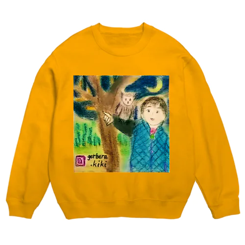 いおちゃん＆フクロウくん Crew Neck Sweatshirt