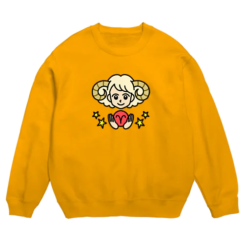 おひつじ座♈ Crew Neck Sweatshirt