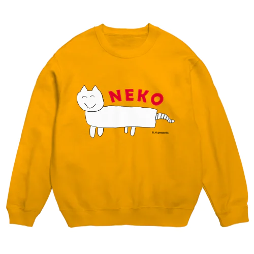 ねこ（小2） Crew Neck Sweatshirt