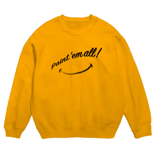 ペイントスマイル Crew Neck Sweatshirt