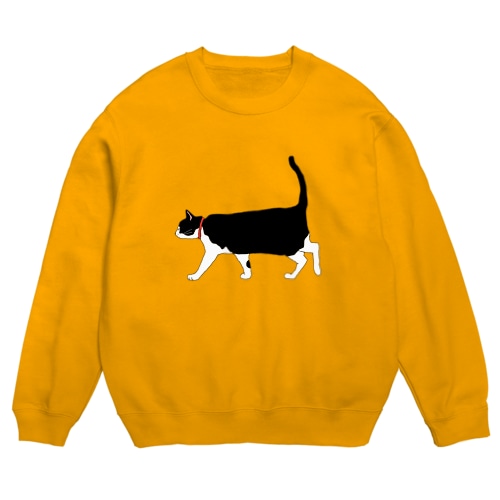 お散歩 猫ちゃん ベーシック Crew Neck Sweatshirt