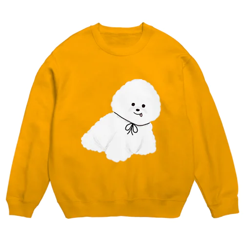 ふわもこ犬ビションフリーゼ Crew Neck Sweatshirt