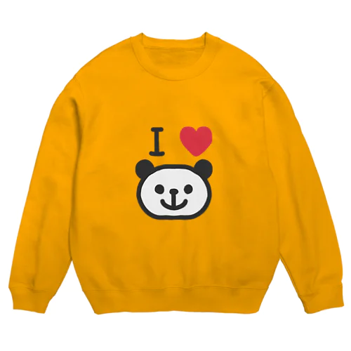 パンダだらけ村きねんT柄 Crew Neck Sweatshirt