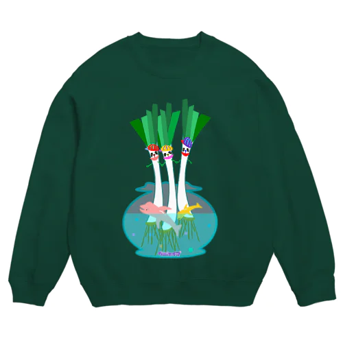 ねぎの栽培？ Crew Neck Sweatshirt