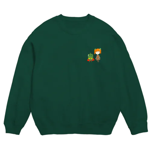 ピーマン ピーとにん (カラー) Crew Neck Sweatshirt