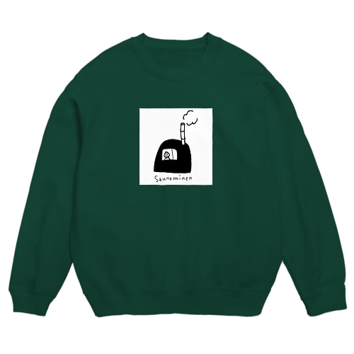 白枠付きsaunominen Crew Neck Sweatshirt