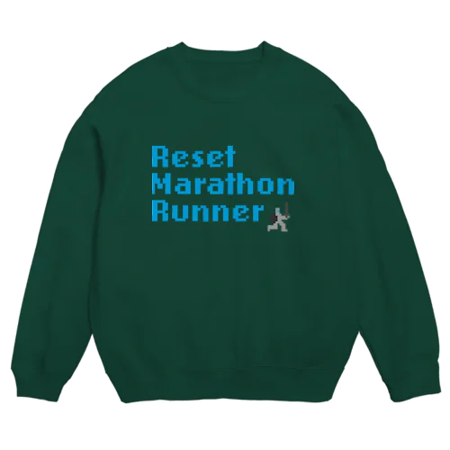 リセットマラソンランナー Crew Neck Sweatshirt