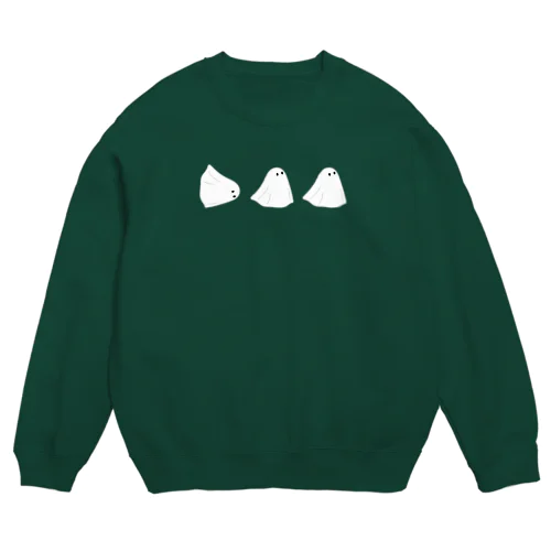 3匹のObakeちゃん(麻雀ver.) Crew Neck Sweatshirt