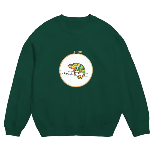 フープデザインスウェット　カメレオン Crew Neck Sweatshirt