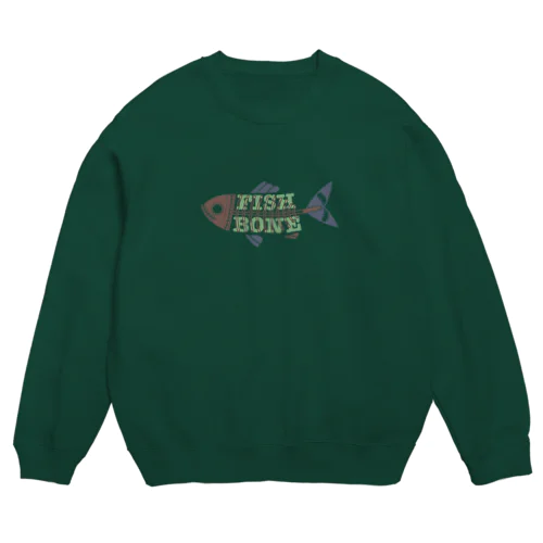 魚の骨 Crew Neck Sweatshirt