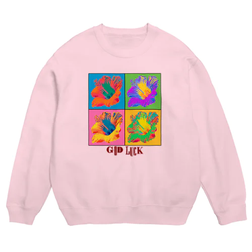 ハイビスカス🌺 Crew Neck Sweatshirt