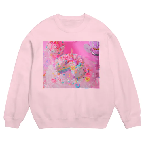 ユニコーンレインボーケーキ🌈 Crew Neck Sweatshirt