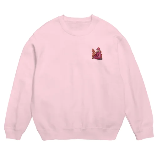 達磨　子ダルマに説法 Crew Neck Sweatshirt