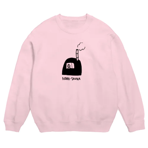 【絵柄大きめ背景抜け】NORA-SAUNA Crew Neck Sweatshirt