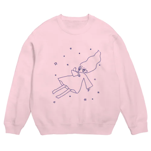 宇宙文鳥 Crew Neck Sweatshirt