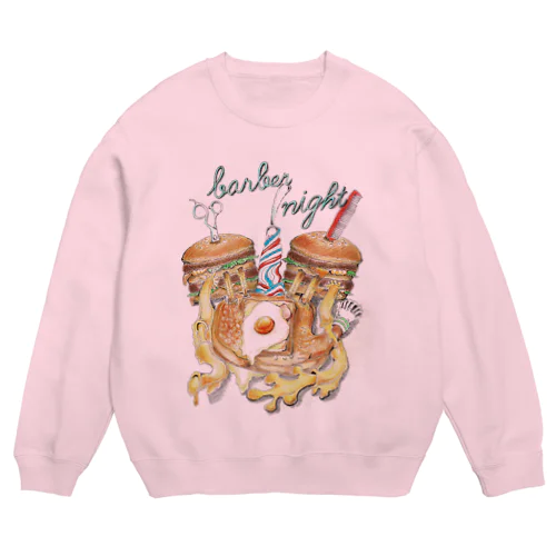 foodies - barber night Crew Neck Sweatshirt