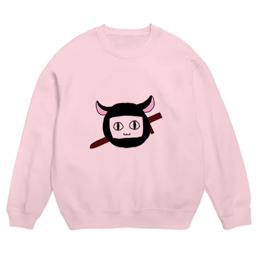 ねこ忍者 Crew Neck Sweatshirt