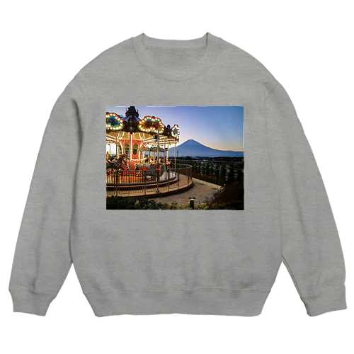 甘い夕景が包む空気で Crew Neck Sweatshirt