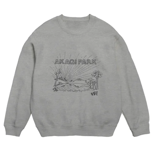 AKAGI★park01(黒文字) Crew Neck Sweatshirt