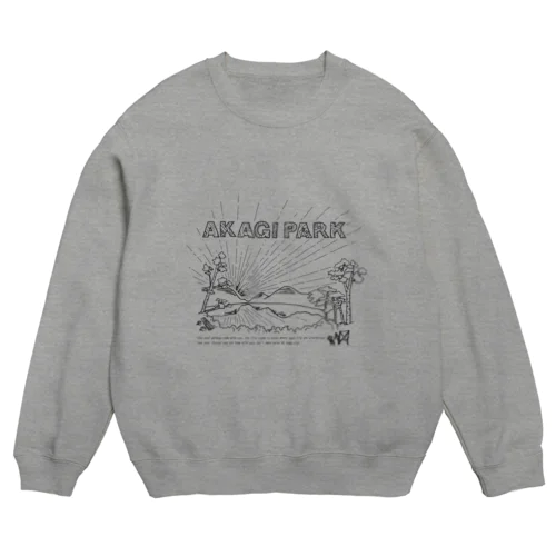 AKAGI★park02(黒文字) Crew Neck Sweatshirt