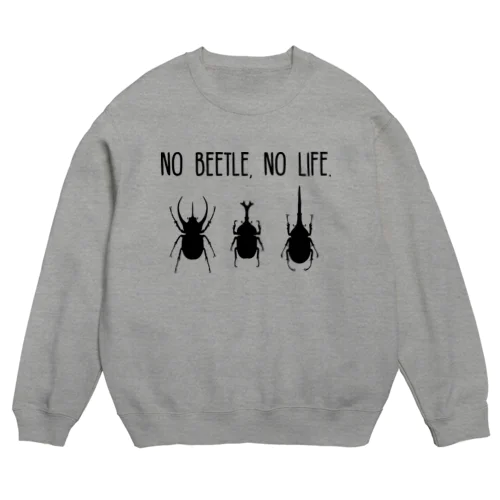 [No Beetle No Life] ノービートル　ノーライフ　Ver. 黒 スウェット