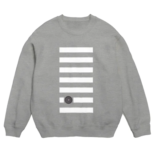 横断歩道 縦 Crew Neck Sweatshirt