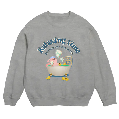 ゆったりお風呂 Crew Neck Sweatshirt