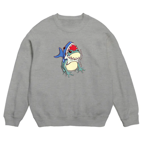 カエル-鮫のキモチ- Crew Neck Sweatshirt