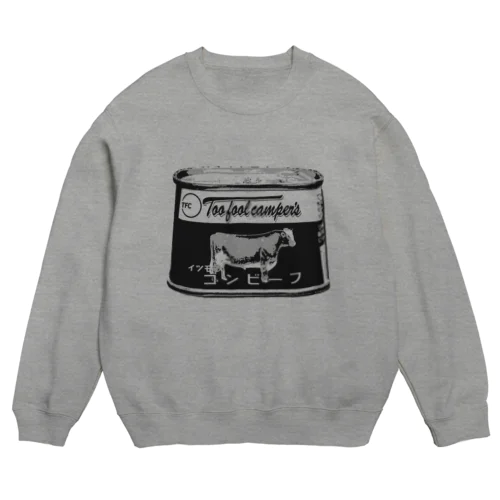 イツモのコンビーフ01(黒文字) Crew Neck Sweatshirt