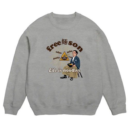 フリー麺ソン 龍馬 Crew Neck Sweatshirt