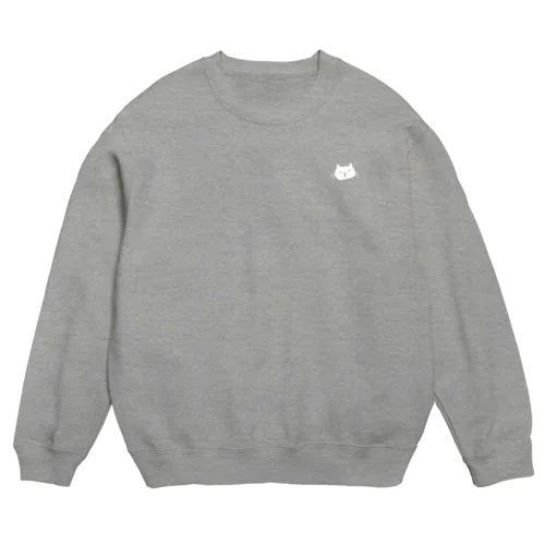 ちいさなちいさなしろねこを胸に Crew Neck Sweatshirt