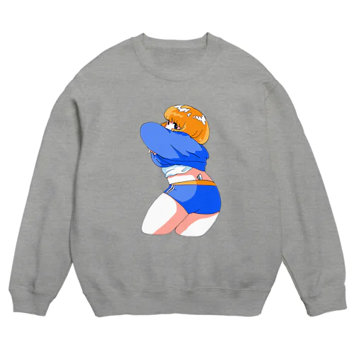 着替え中 Crew Neck Sweatshirt