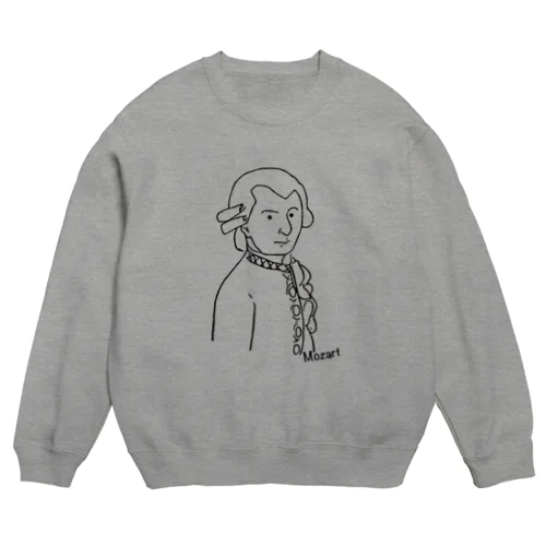 音楽家：モーツァルト Crew Neck Sweatshirt