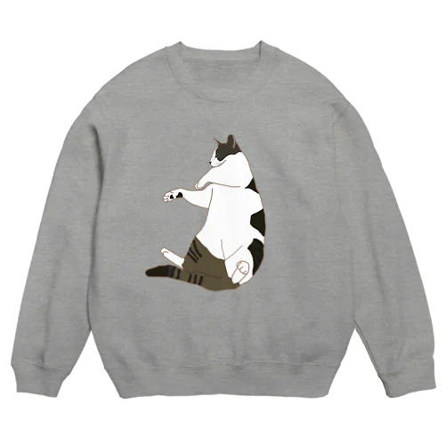 もちもちニャンコ Crew Neck Sweatshirt